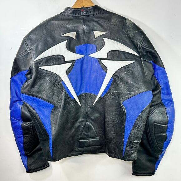 Rare Vintage Hein Gericke Leather Motorbike Jacket Size 52 Mens - Picture 3 of 16